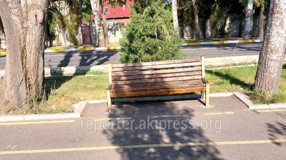 На Айтматова рядом со скамейками установят мусорные урны, - мэрия