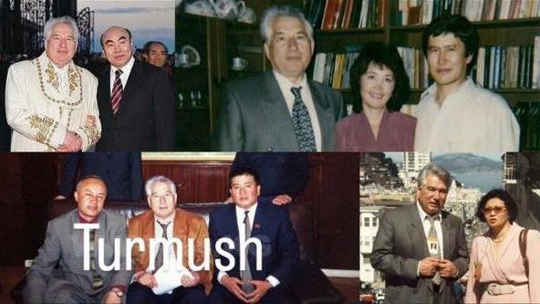 Turmush: Фото — Чынгыз Айтматов с пятью президентами Кыргызстана