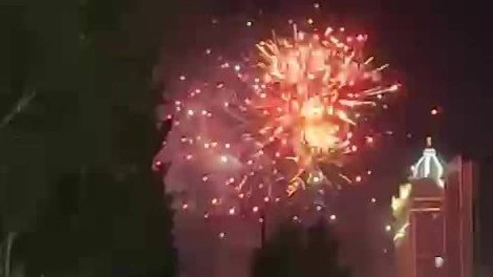 Фейерверк в Бишкеке. Видео