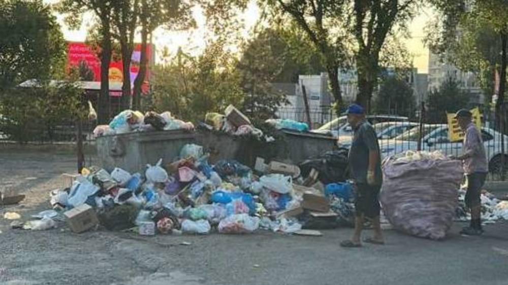 Завалы мусора в 7 и 8 микрорайонах