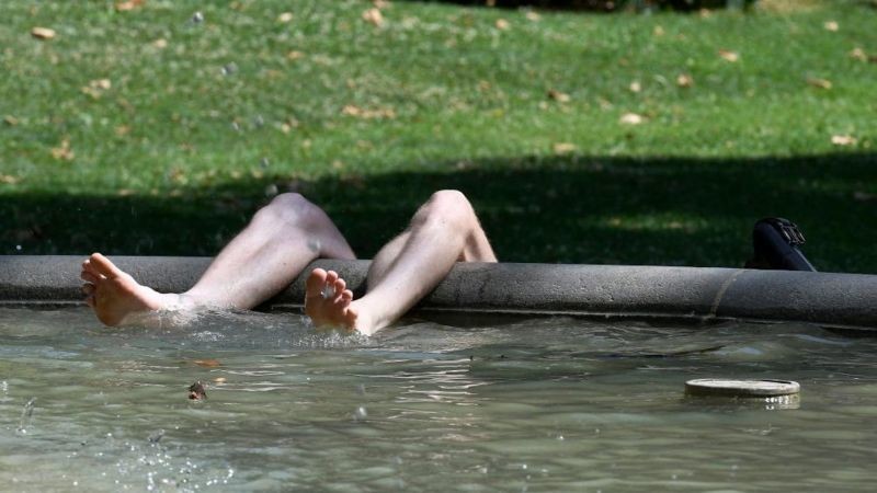 Фотография сделана в Загребе 17 июля