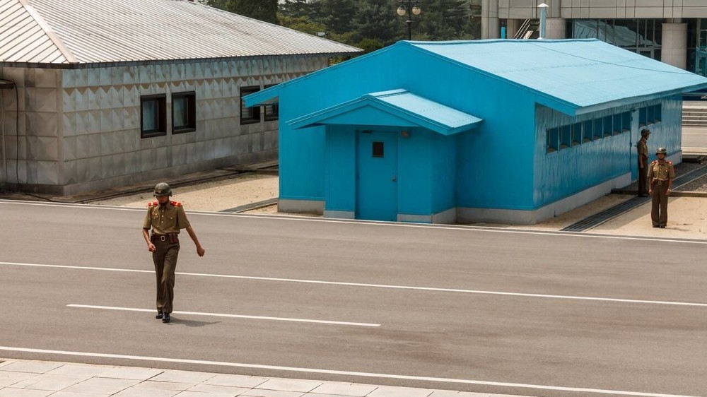 Деревня перемирия Пханмунджом, так называемая Объединенная зона безопасности, находящейся на границе Северной и Южной Корей / Фото depositphotos
