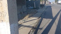 Когда доделают тротуар на ул.Эр-Тайлак? Видео горожанина