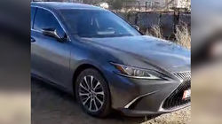 Тонированный Lexus ES350 с подложным госномером в Балыкчы. Видео