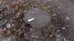 На ул.Горького новый тротуар не соединили с пешеходным переходом. Видео