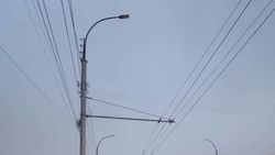 По улице Салиевой ночью не горят фонари. Фото