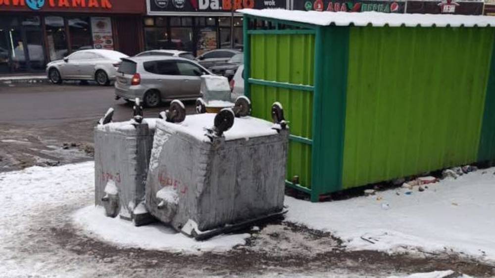Зачем перевернули мусорные баки по ул.Торокула Айтматова? - горожанин.