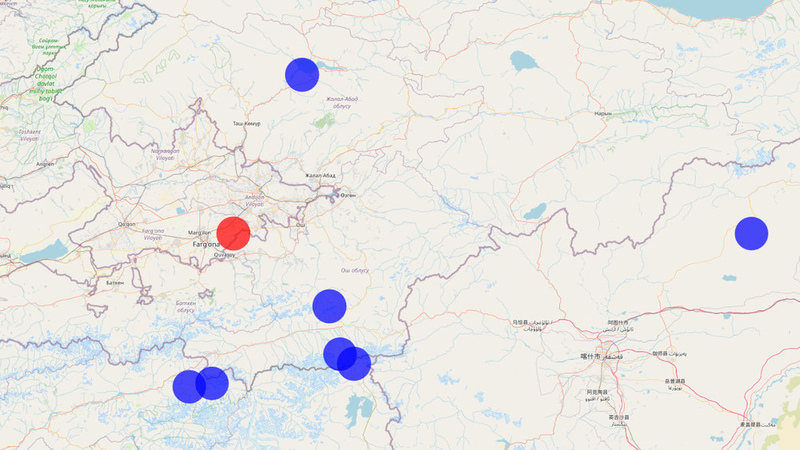 Highest earthquake magnitude in uzbekistan