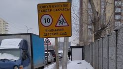 В Джале знак и столб установлены посреди тротуара. Фото