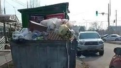 Мусорные баки в Джале переполнены. Видео горожанки