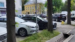 «Камри» припарковали на «зебре». Фото