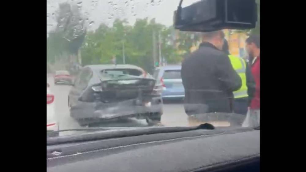 На Южной магистрали произошло ДТП, образовалась пробка