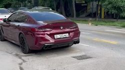 BMW M8 припарковали на «зебре». Видео