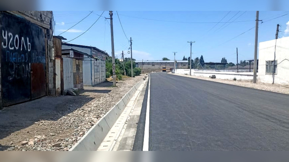Улица Казахстанская в городе Токмок