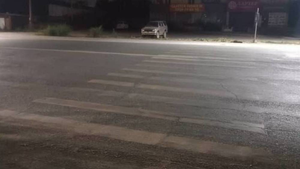 На Жибек Жолу стерлась разметка «зебры». Фото