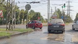 Опять затопило перекресток Шаабдан Баатыра-Лермонтова
