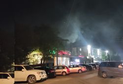 Из столовой на Чуй—Суюмбаева идет густой дым, - горожанин