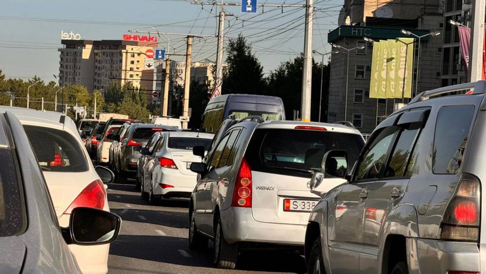 Утренние «застои» на юге Бишкека