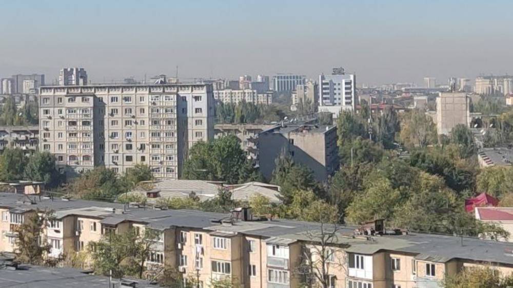 Смог над Бишкеком. Фото горожанина