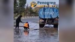 Муниципальная инспекция оштрафовала стройкомпанию «ОЗ Новатех», чьи грузовики загрязняли асфальт по Байтик Баатыра