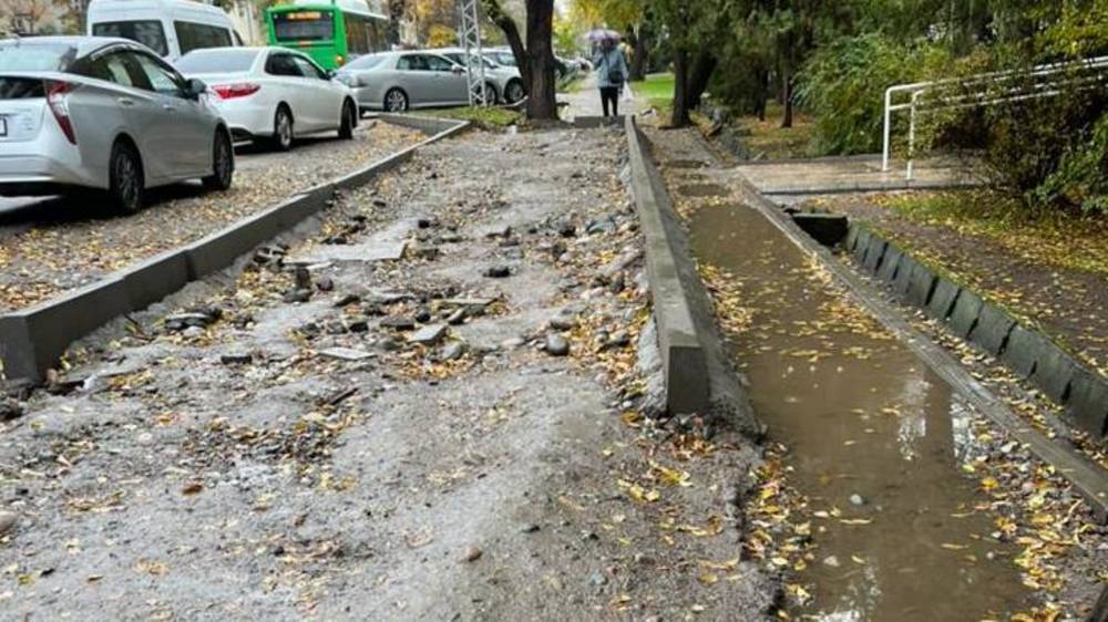 Горожанка жалуется на состояние остановки по улице Московская