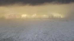 Как туман накрыл Бишкек. Видео горожанина