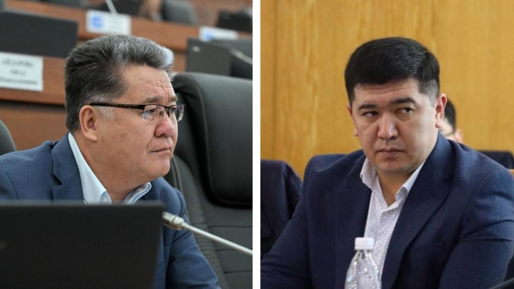 депутат Акбокон Таштанбеков, директор Ветслужбы Улугбек Кожобергенов