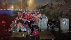 «Тазалык» убрал гору мусора на Фучика. Фото мэрии