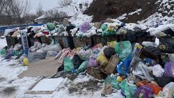 «Тазалык» убрал мусор на Фучика после жалобы горожанина. Фото мэрии