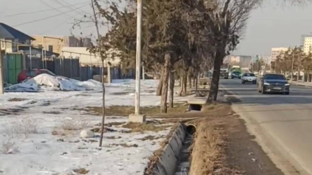 На Баха нет тротуара, люди идут по дороге. Видео горожанина