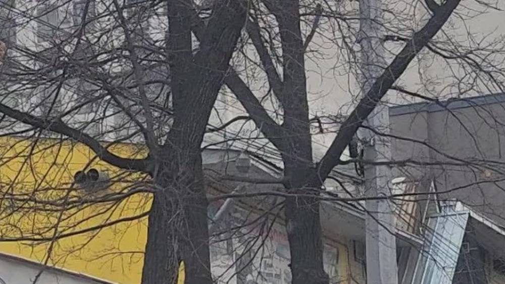 Дым из трубы здания на Кулатова. Видео горожанина