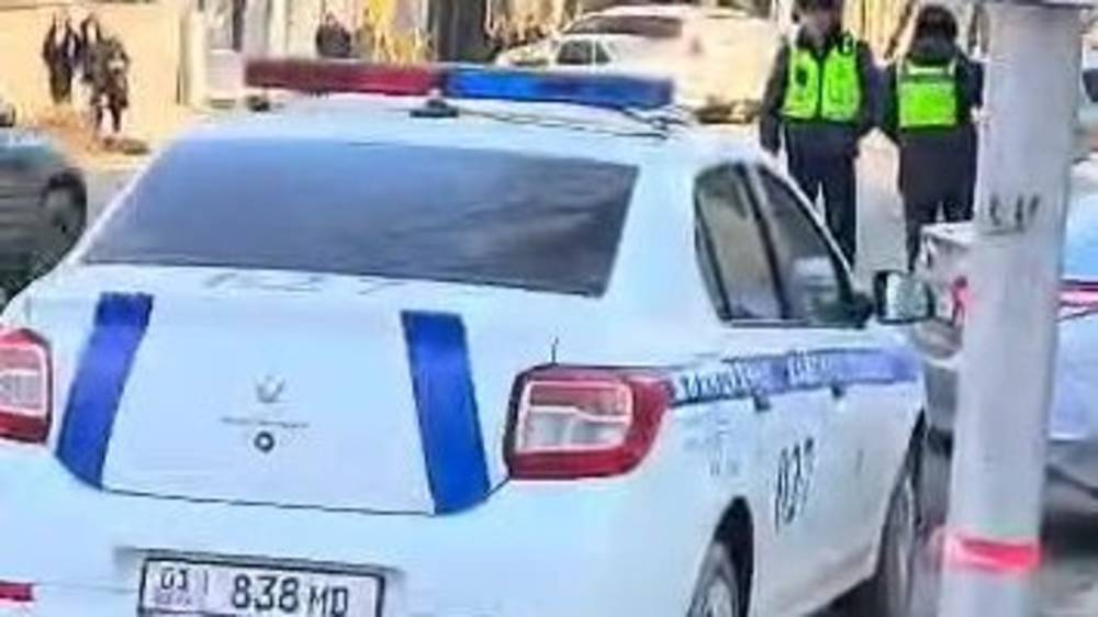 Водителя патрульной машины, который стоял в неположенном месте, оштрафовали на 1000 сомов, - УПСМ