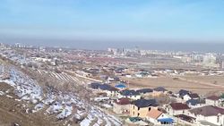 Смог в Бишкеке. Вид с гор