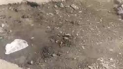 Горожанин просит залатать яму на Кайназаровой. Видео горожанина