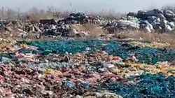 Жители Московского района просят закрыть мусорную свалку. Видео