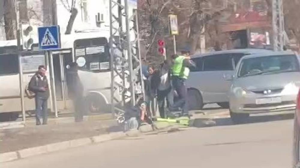 На Советской сбили самокатчика. Видео с места аварии