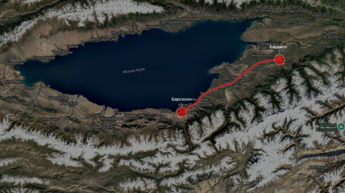 До 1 декабря Кабмин планирует завершить 60 км земляных работ и уложить 25 км нижнего слоя асфальта на Иссык-Кульской кольцевой автодороге