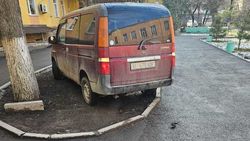 Еще один автомобиль стоит в зеленой зоне на территории Нацгоспиталя. Фото