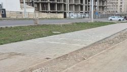 Тротуар в Джале наконец-то отремонтировали. Фото горожанина