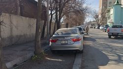 «Камри» припарковали в зеленой зоне на Белорусской. Фото