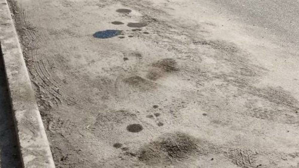 Дорога по Токтоналиева в ужасном состоянии. Фото горожанина