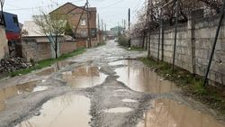 Венеция или Көк-Жар? Горожанин жалуется на состояние дороги. Фото