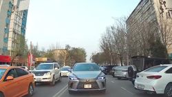 Lexus RX350 выехал на встречку, но затем долго ехал задом, чтобы освободить дорогу. Видео