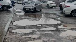 Лужи и слякоть в Көк-Жаре. Видео жителя