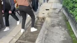 Когда отремонтируют тротуар на проспекте Чуй? Видео горожанина