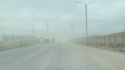 Грязь и пыль возле карьера на Алыкулова. Видео