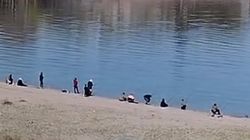 26 рыбаков на южном берегу Иссык-Куля. Видео
