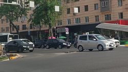 Ямы и камни на Айтматова. Фото