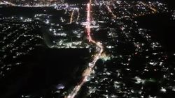 Огромная пробка на въезде в Бишкек. Видео с дрона