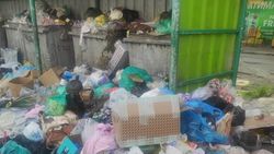 На Гоголя мусорные контейнеры переполнены, - житель